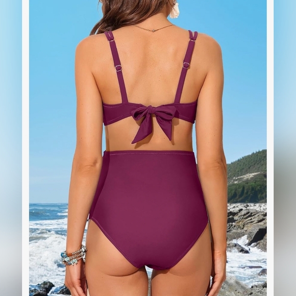 NWOT Charmo Maternity High Waisted Bikini Size XL - Picture 3 of 7